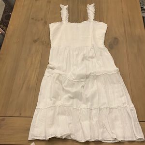 White Midi Tank Top Dress